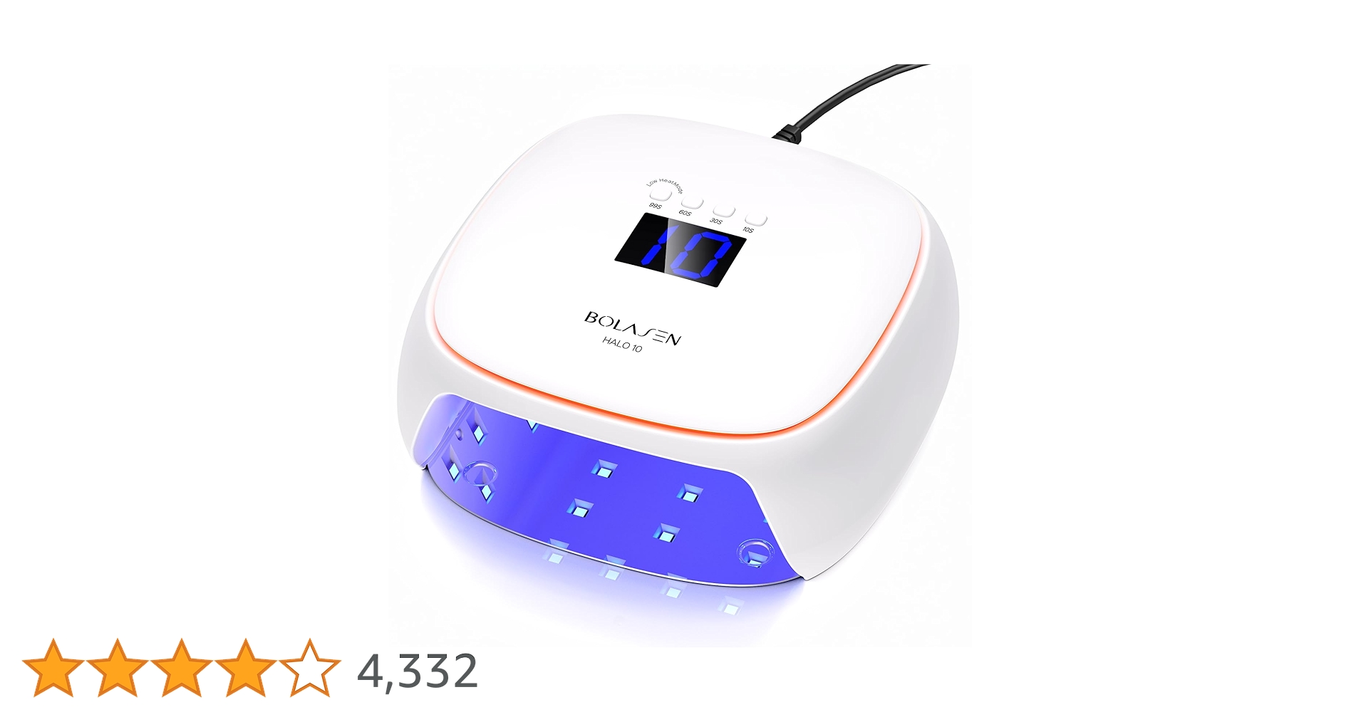 Amazon | BOLASEN Halo 10 UV LEDネイルライト セラミック技術